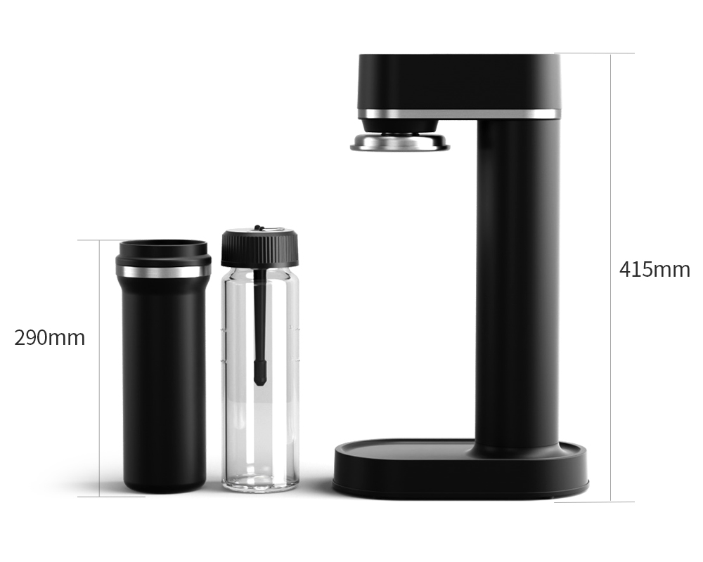 HF185G Glass Soda Maker New Upgrade Soda Water Maker Sustainable Home Soda Maker Portable Glass Soda Bottle