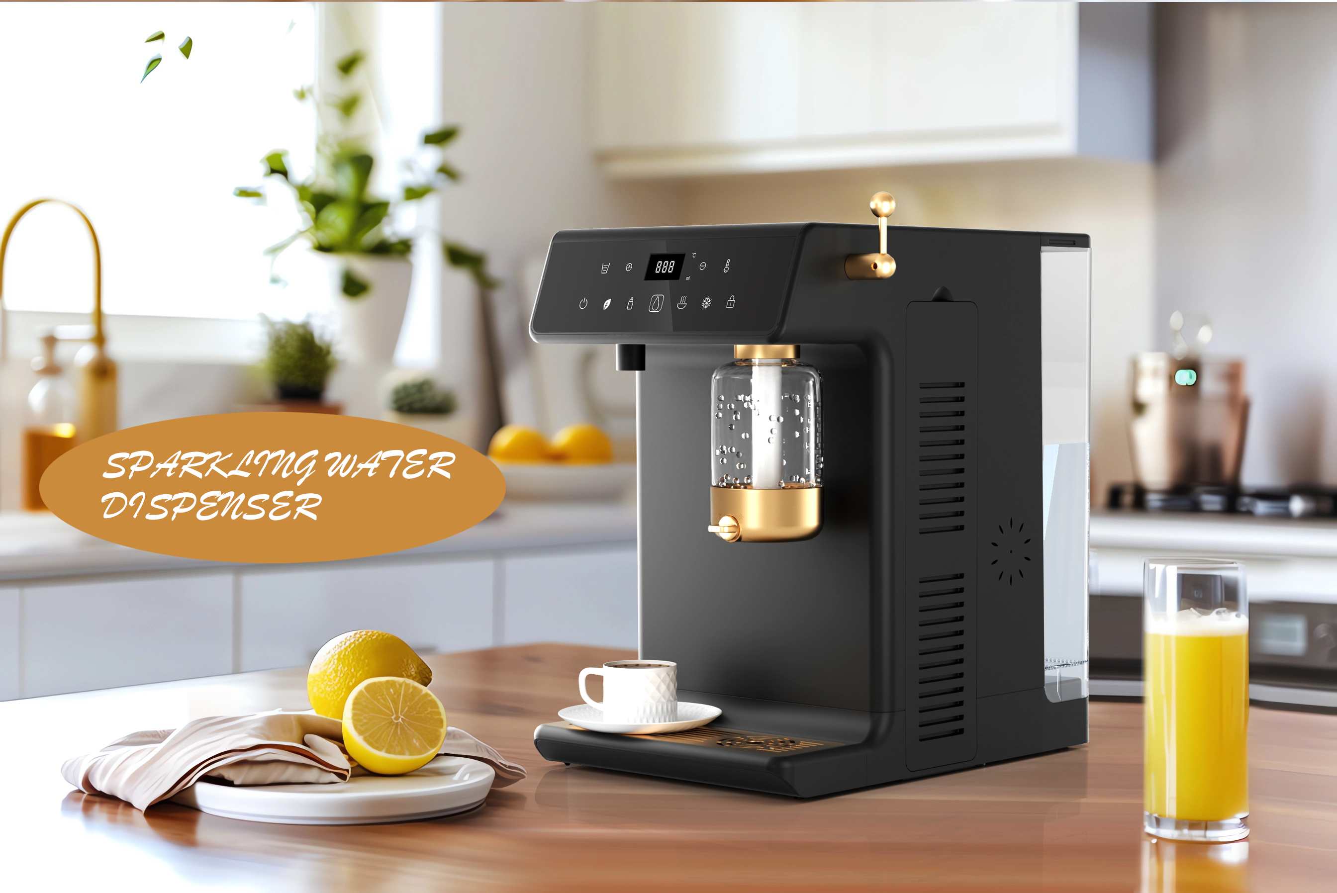 Sparkling water dispenser