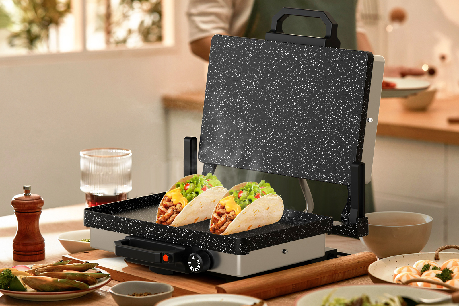 Pita bread roti maker